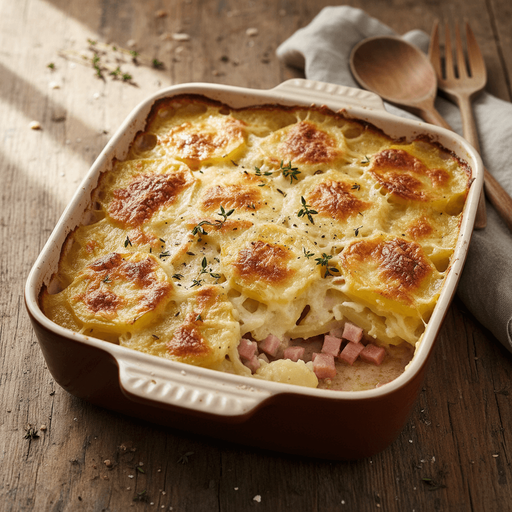 Potato and Ham Gratin