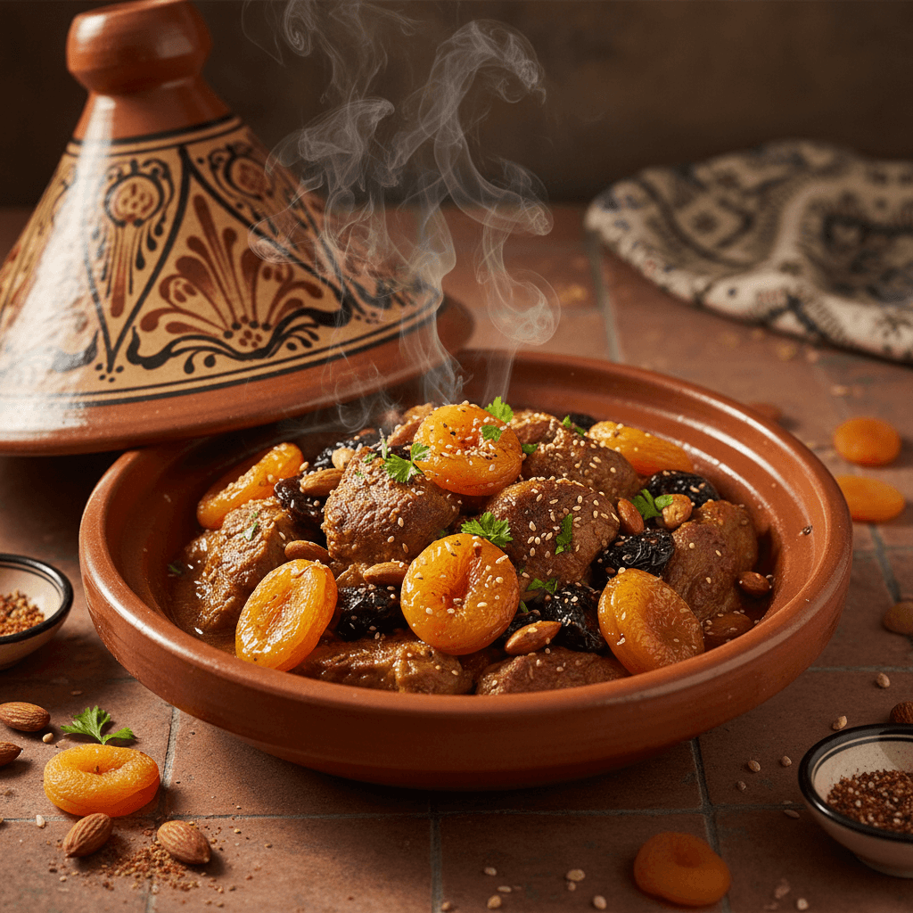 Tajine d'Agneau aux Abricots