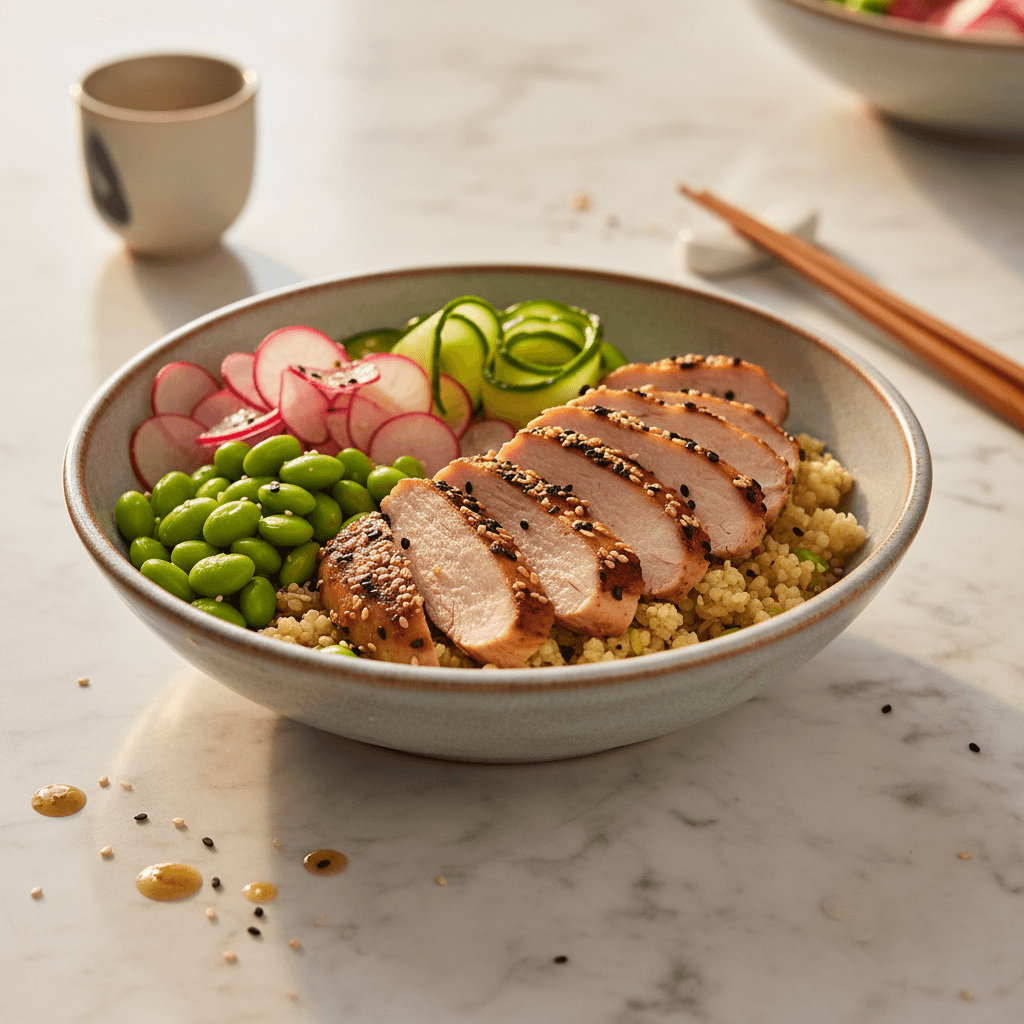 Bowl chirashi de dinde à la japonaise