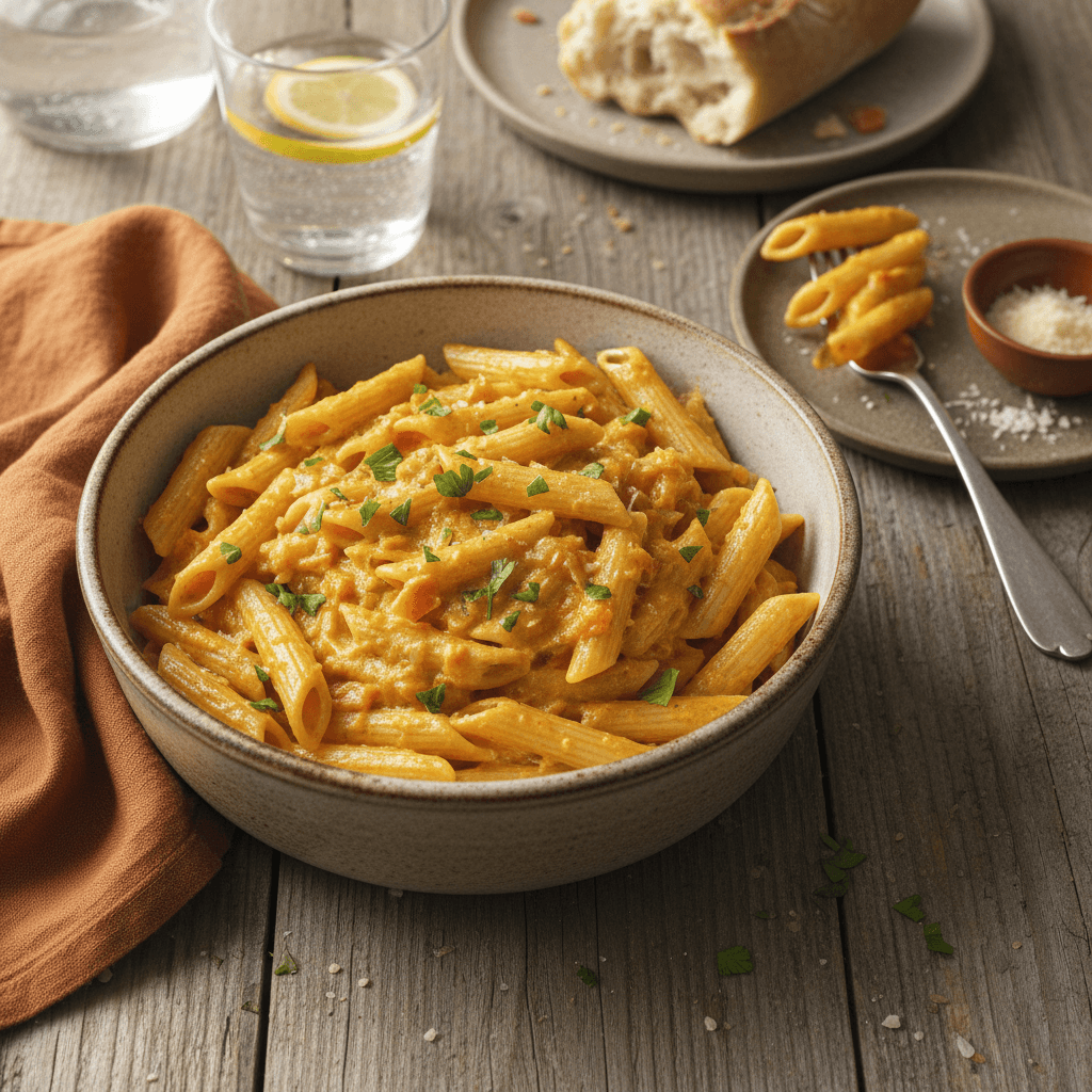 Penne with Carrot and Celery Sauce