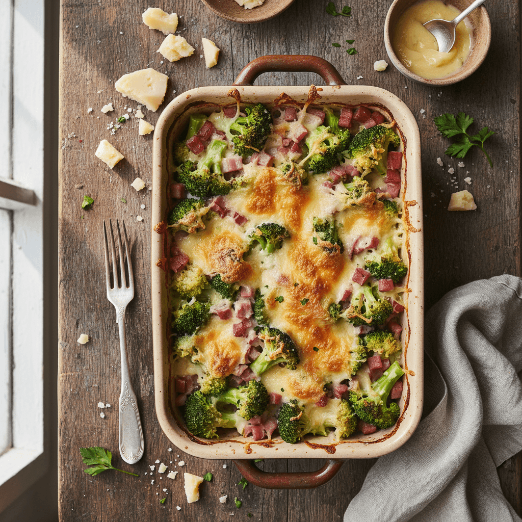 Gratin de Brocoli et Jambon