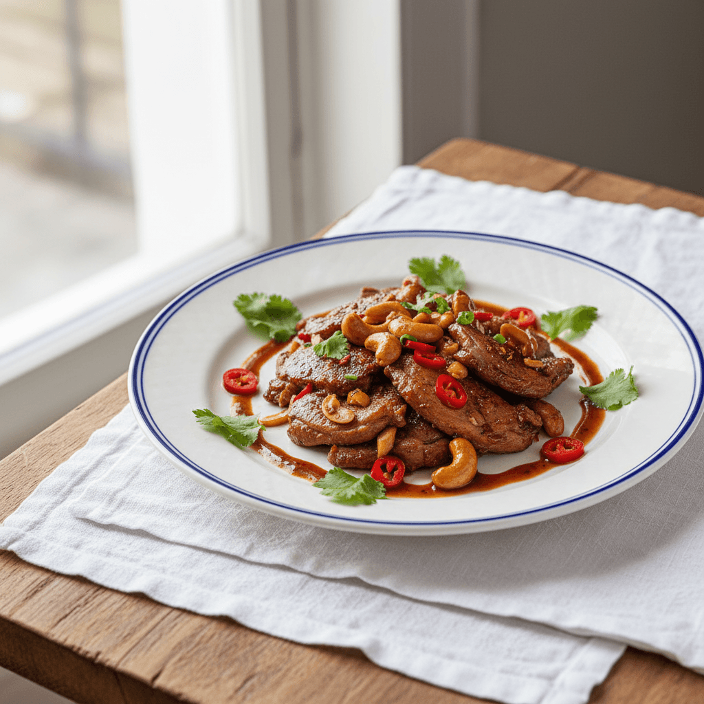 Ente mit Cashewnüssen nach chinesischer Art