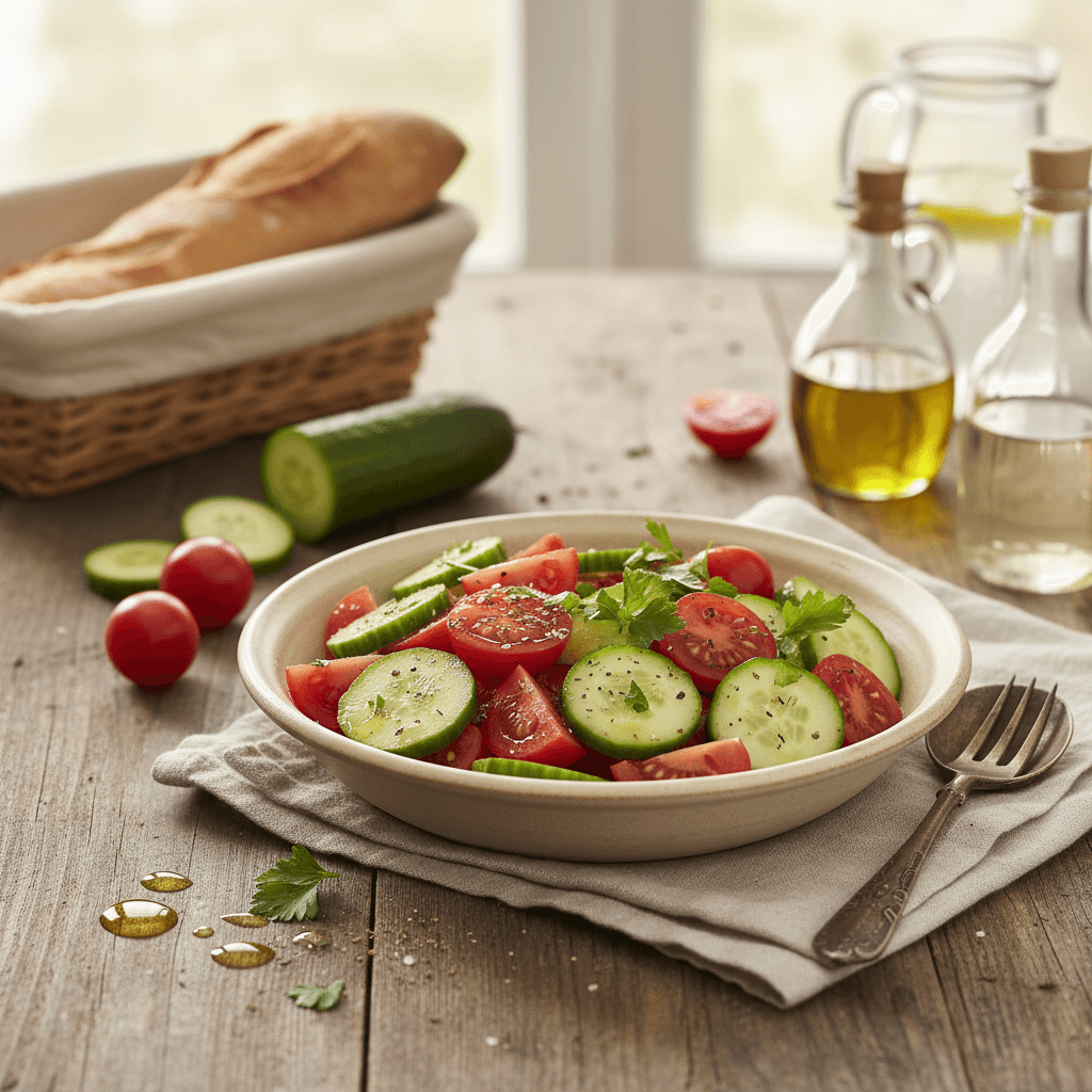 Tomaten-Gurken-Salat