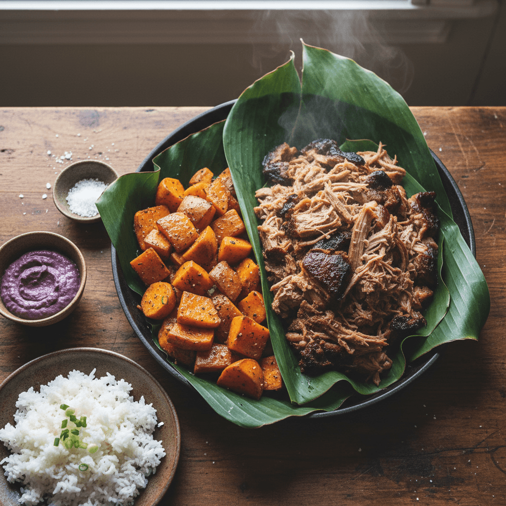 Kalua Pork avec Patates Douces