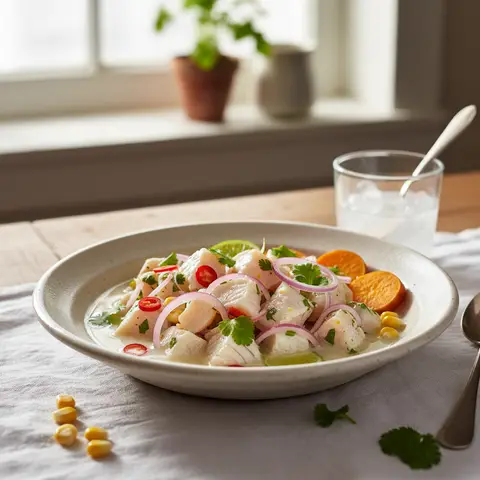 Ceviche de bar au citron vert péruvien