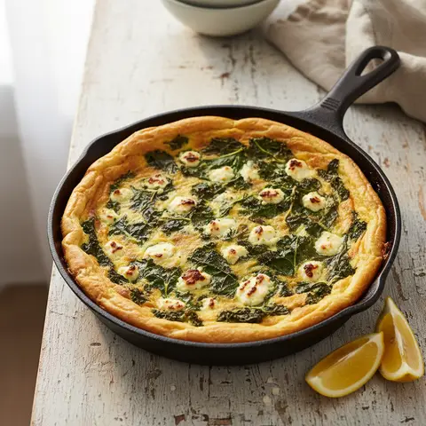 Frittata chou kale & feta citron