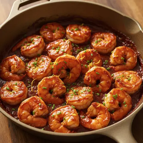 Crevettes gochujang & beurre citron à la poêle