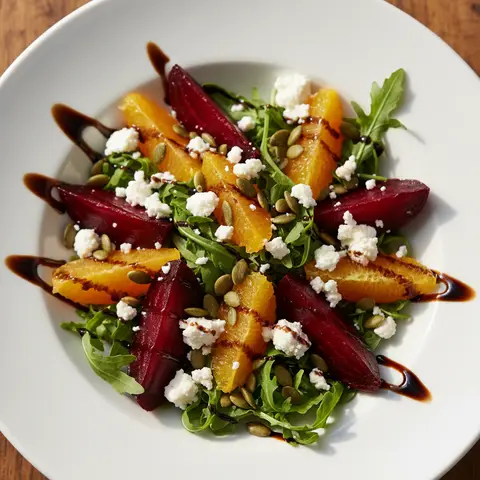 Salade betterave & orange feta graines de courge