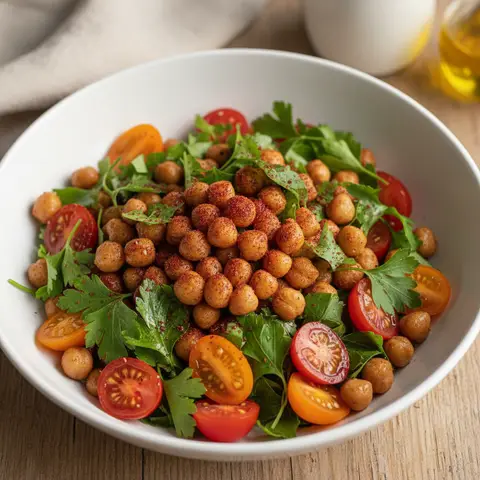 Salade pois chiches & persil au sumac