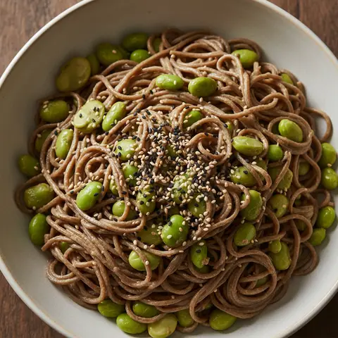 Salade soba & fèves édamame au sésame