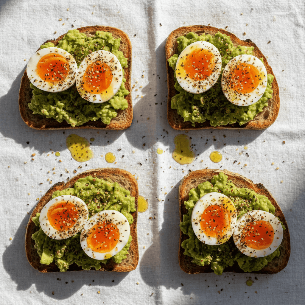 Tartine avocat & œuf mollet au za'atar