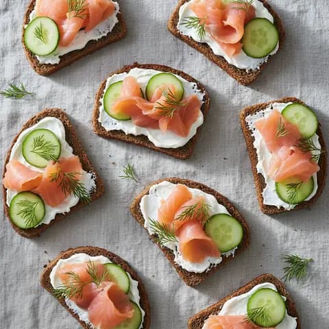 Tartine skyr & saumon fumé concombre aneth