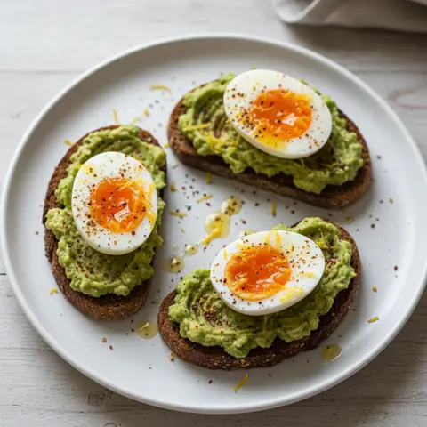 Toast avocat & œuf mollet za'atar citron