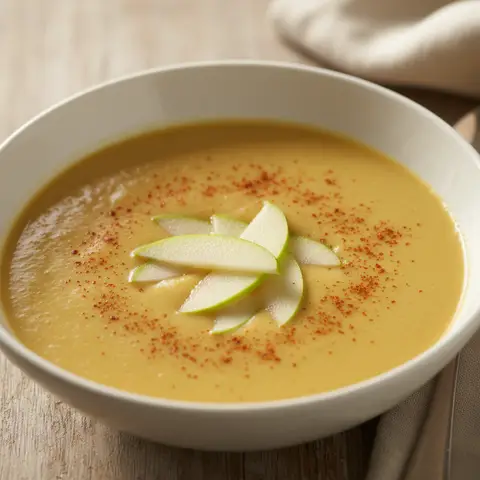 Velouté endive & curry coco pomme