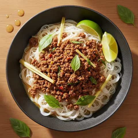Vermicelles bœuf & citronnelle basilic thaï