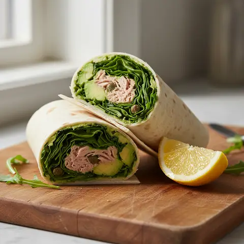 Wrap thon & avocat câpres citron